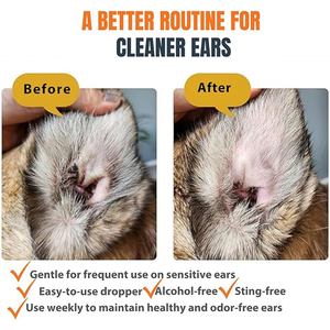 Pet Ear Wipes for Dogs and Cats