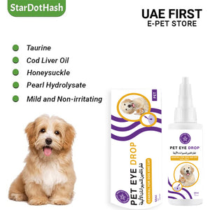 Eye Drops and Wipes Bundle for Dog & Cat Eye Care