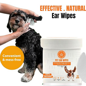 Pet Ear Wipes for Dogs and Cats