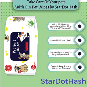 Grooming wipes_Natural_Pet Dog & Cat_Stardothash