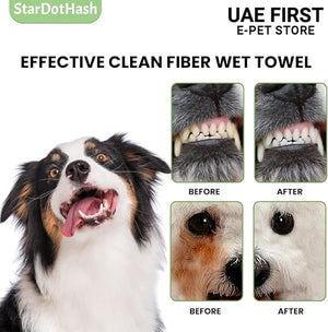 Pet Dental Finger Wipes - Easy Teeth Cleaning for Dogs & Cats